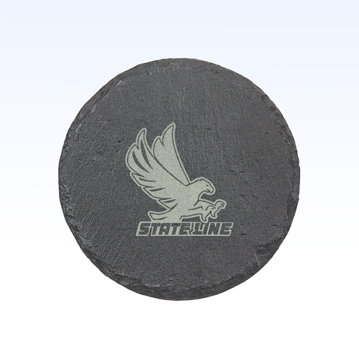 SET OF 4 SLATE COASTERS - 4"